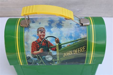 john deere lunch box metal|john deere tin lunch box.